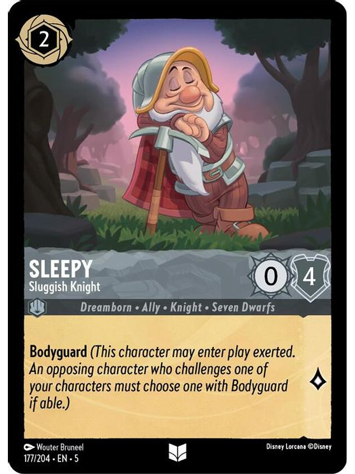 177/204 U Sleepy - Sluggish Knight (FOIL) 1