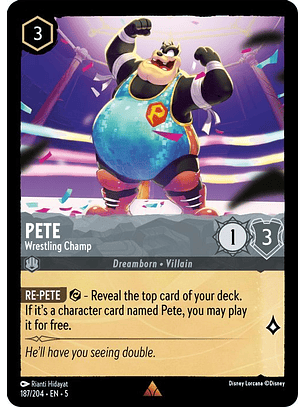 187/204 R Pete - Wrestling Champ (FOIL)
