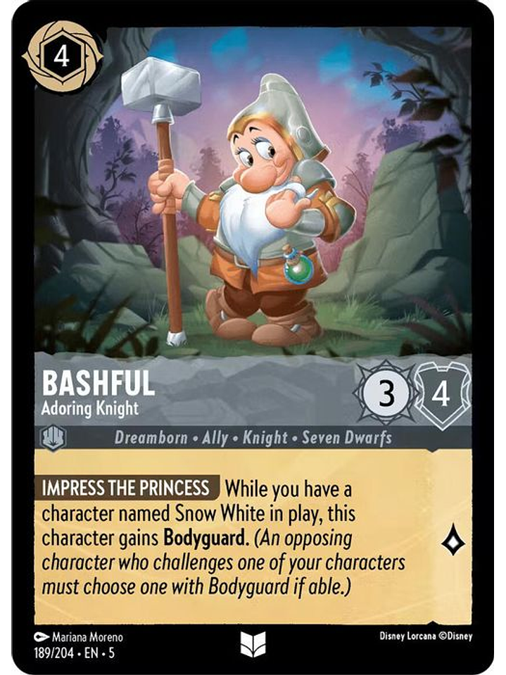 189/204 U Bashful - Adoring Knight (FOIL) 1
