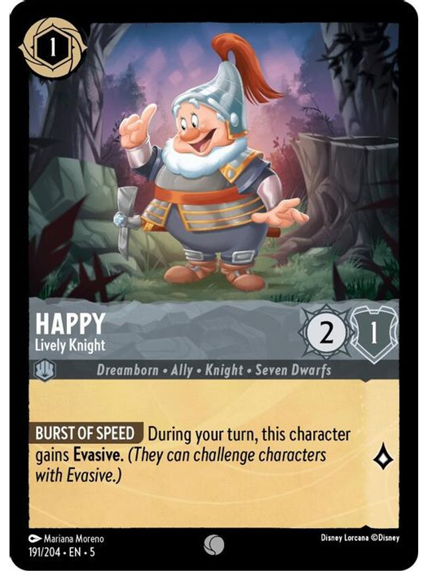 191/204 C Happy - Lively Knight (FOIL) 1