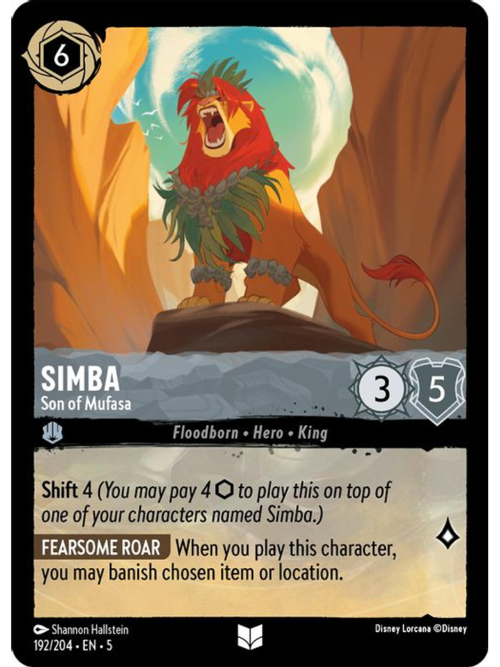 192/204 U Simba - Son of Mufasa (FOIL) 1