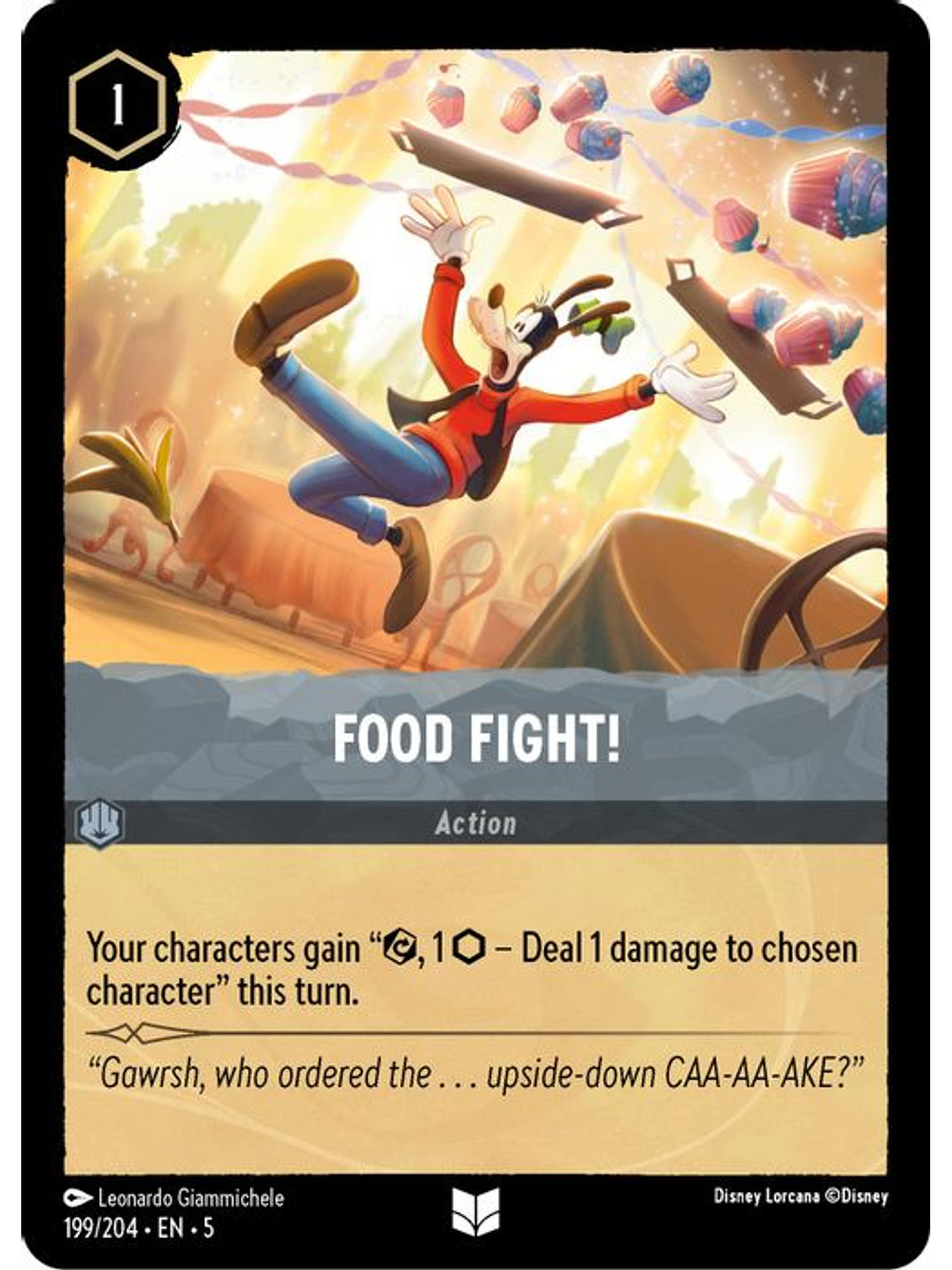 199/204 U Food Fight! (FOIL) 1