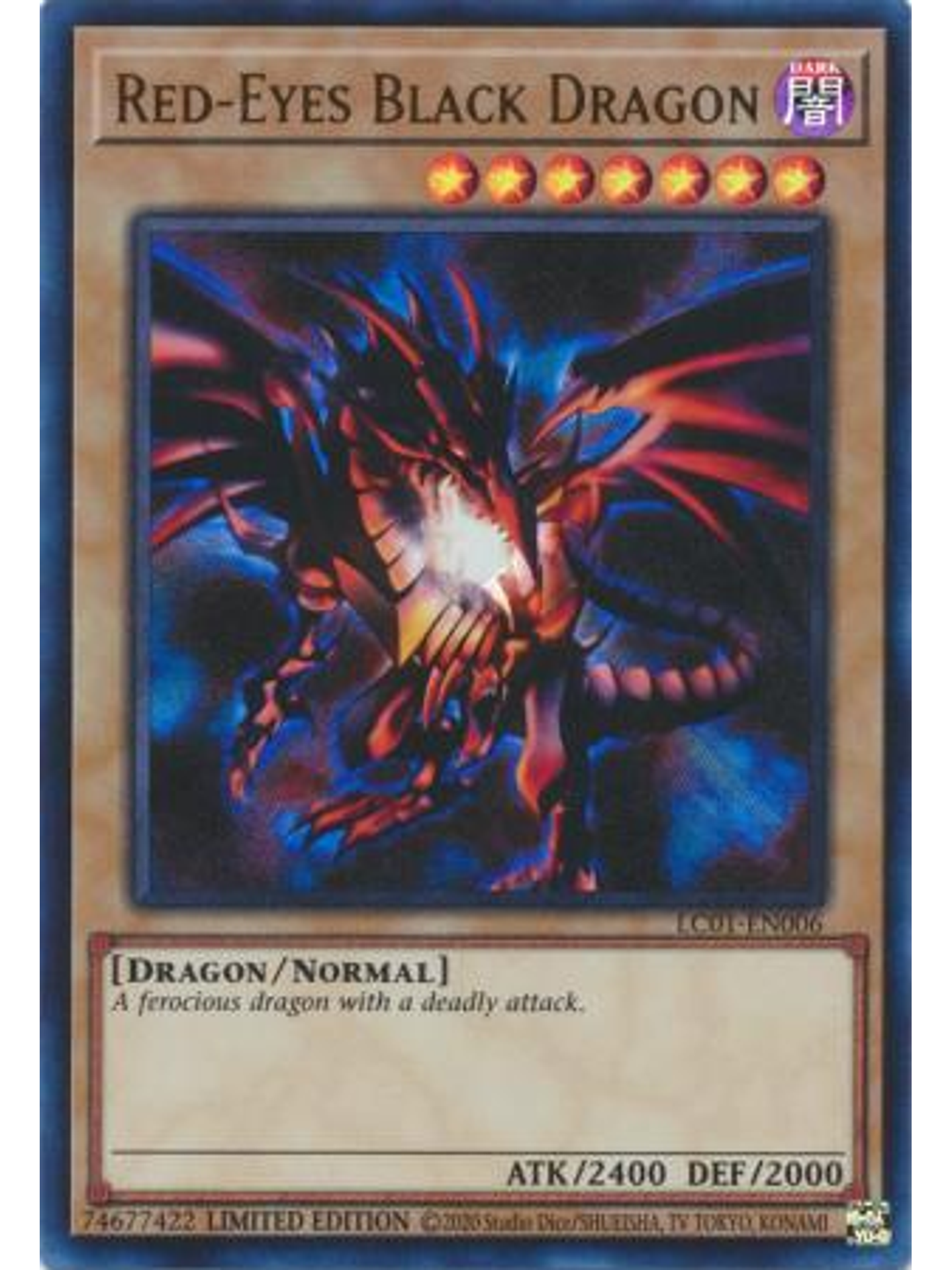 Red-Eyes Black Dragon - LC01-EN006 - Ultra Rare Limited Editon 1