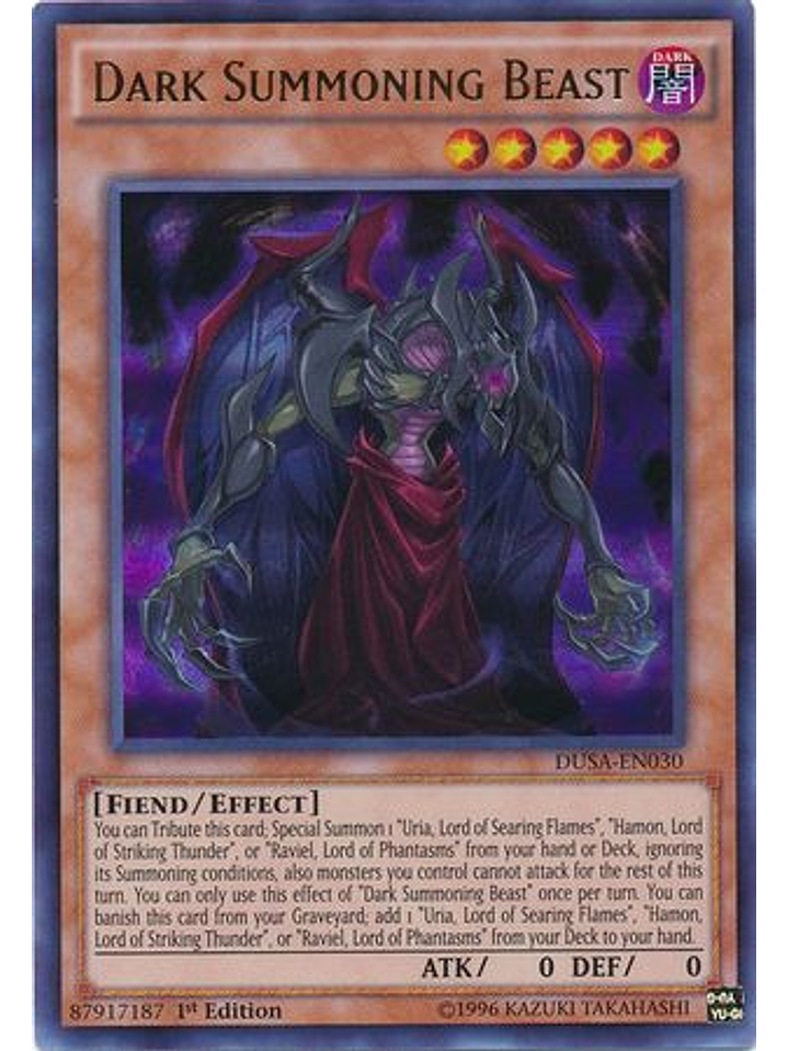 Dark Summoning Beast - DUSA-EN030 - Ultra Rare 1st Edition 1