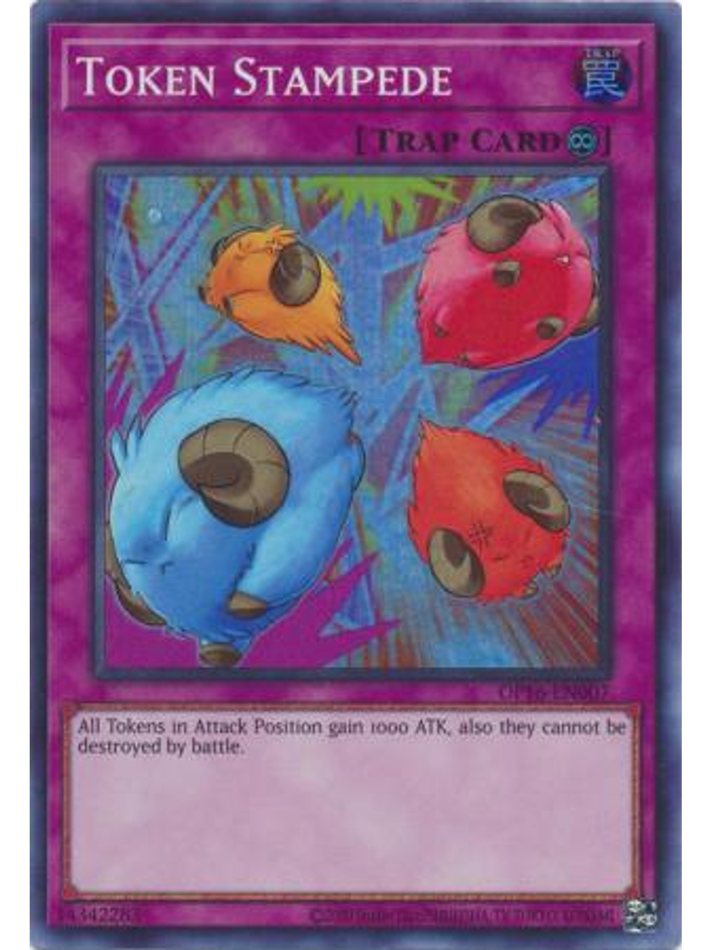 Token Stampede - OP16-EN007 - Super Rare 1