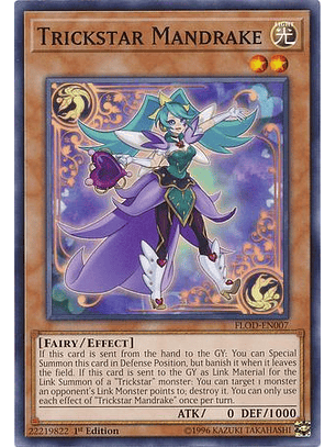 Trickstar Mandrake - FLOD-EN007 - Common 1st Edition