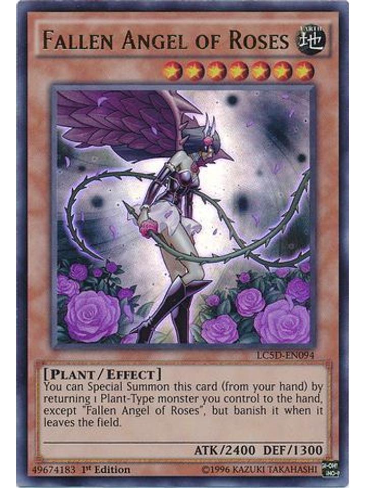 Fallen Angel of Roses - LC5D-EN094 - Ultra Rare 1st Edition 1