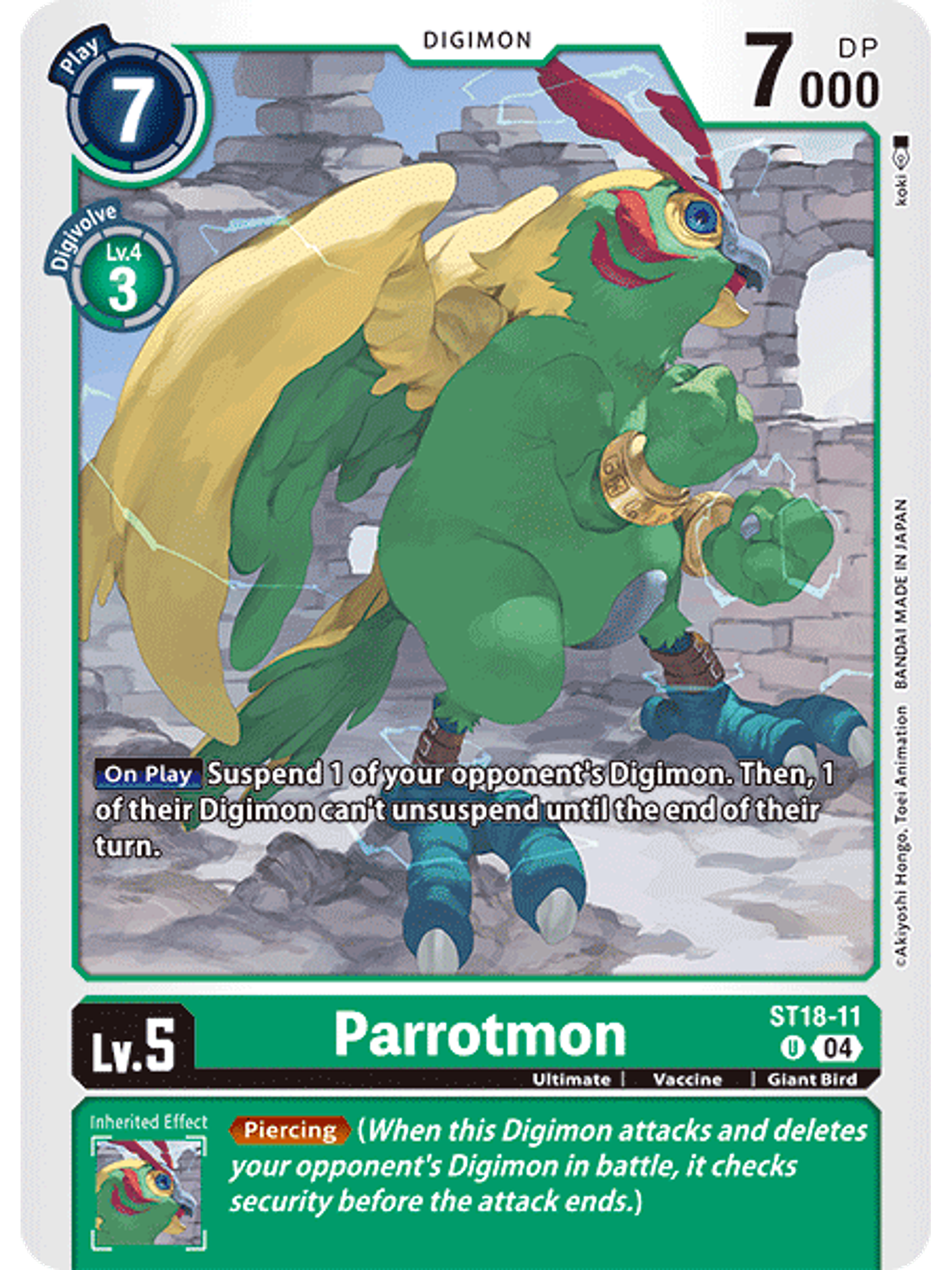 ST18-11 U Parrotmon 1