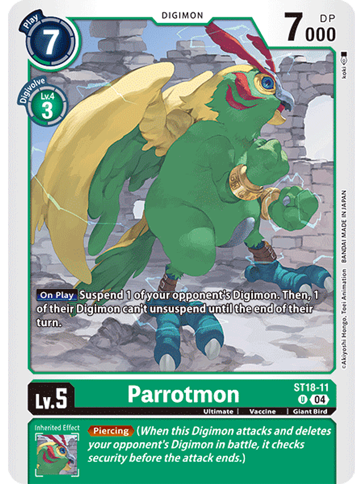 ST18-11 U Parrotmon 1