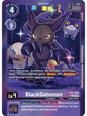 EX7-054 (Alternate Art) BlackGatomon