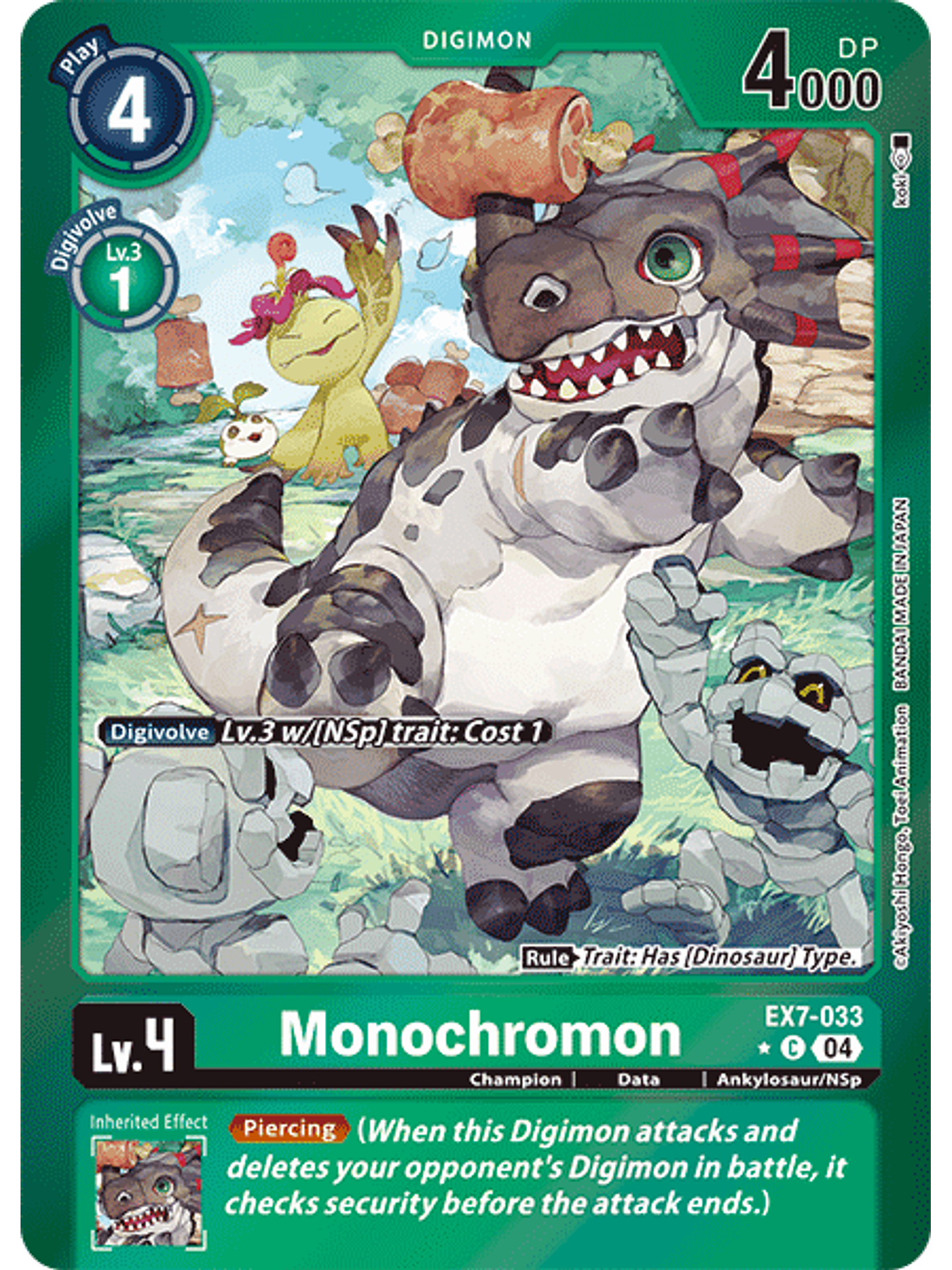 EX7-033 (Alternate Art) Monochromon 1
