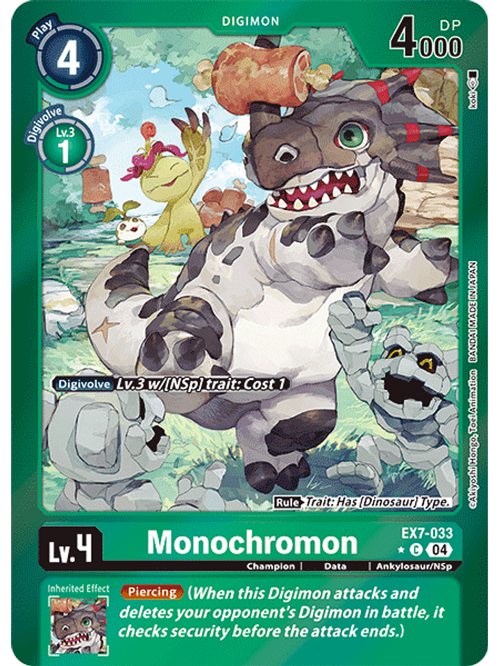 EX7-033 (Alternate Art) Monochromon 1