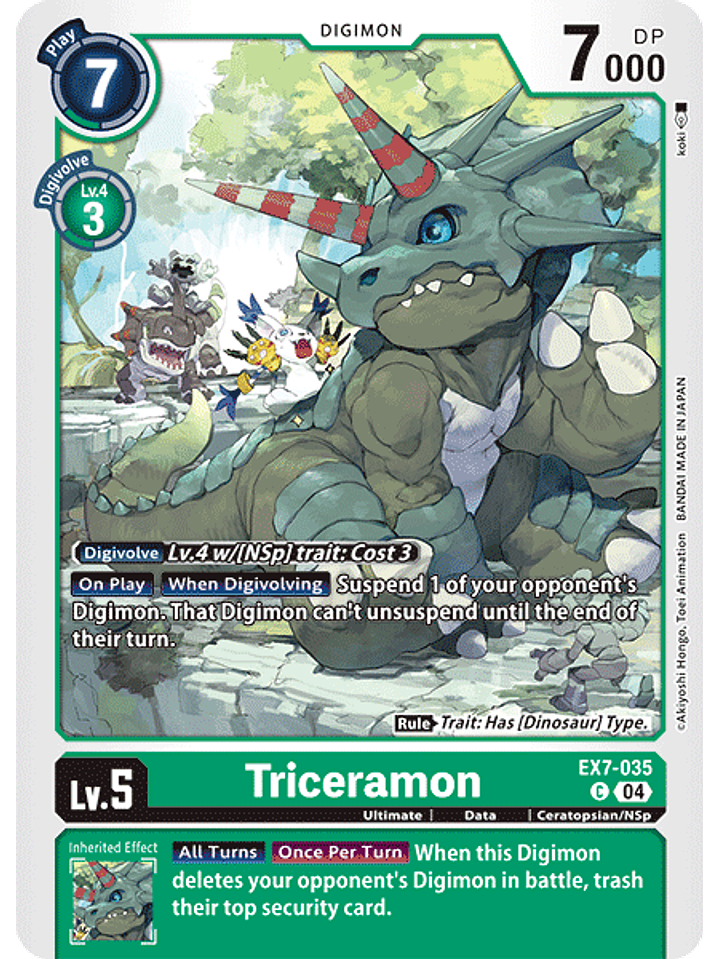 EX7-035 C Triceramon 1