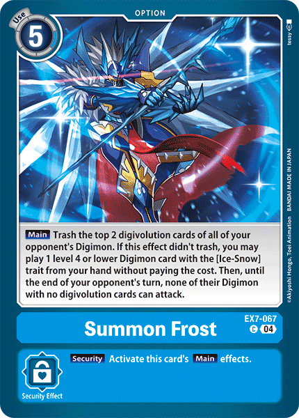 EX7-067 C Summon Frost