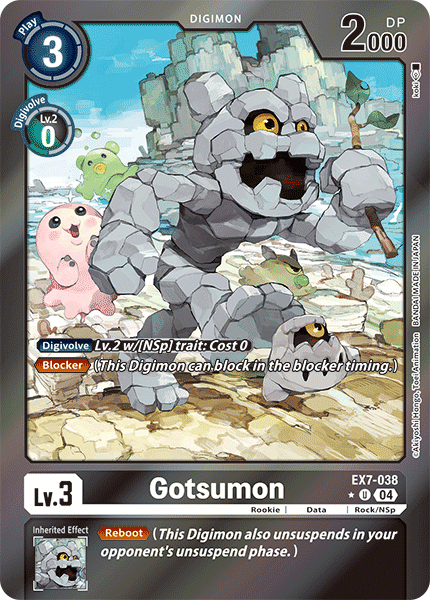 EX7-038 (Alternate Art) Gotsumon