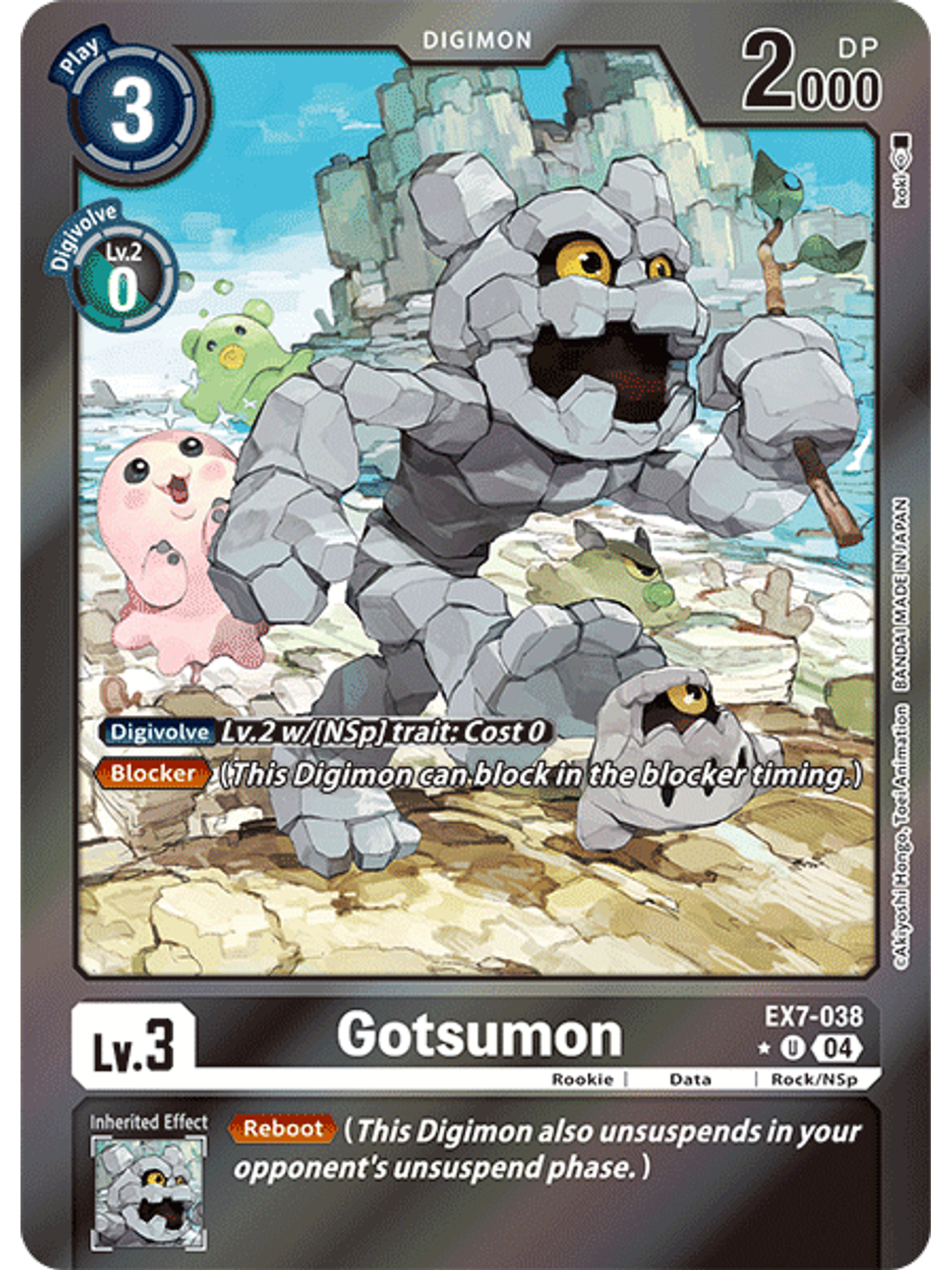 EX7-038 (Alternate Art) Gotsumon 1