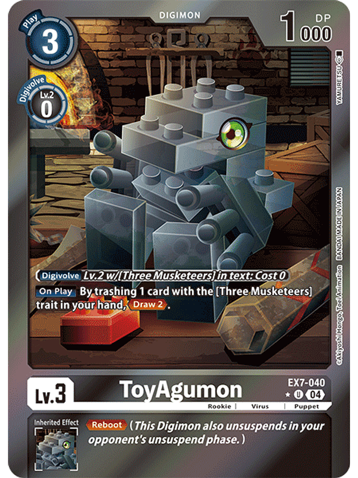 EX7-040 (Alternate Art) ToyAgumon 1
