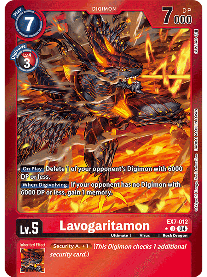 EX7-012 (Alternate Art) Lavogaritamon 1
