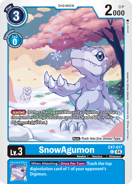 EX7-017 C SnowAgumon