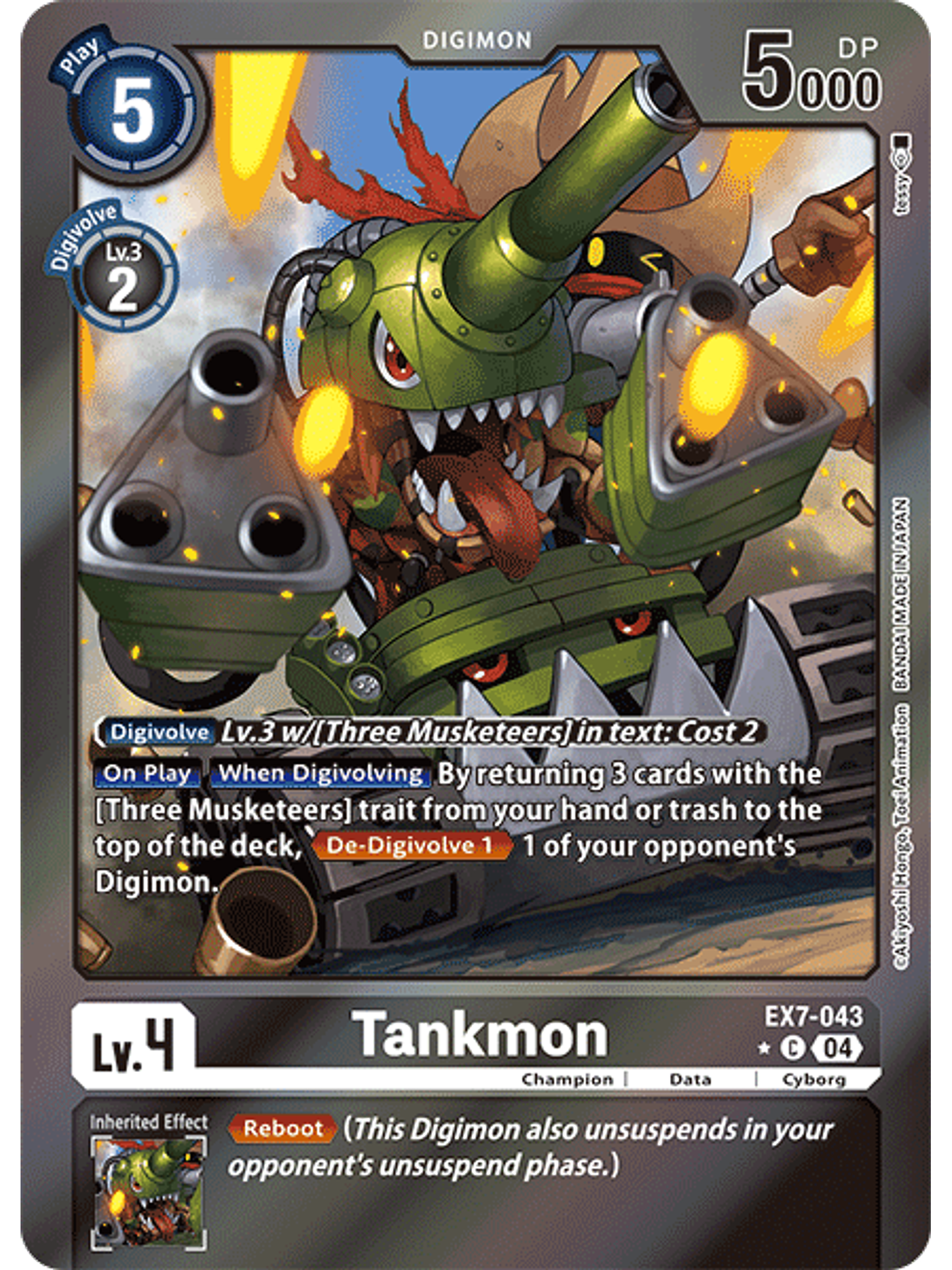 EX7-043 (Alternate Art) Tankmon 1