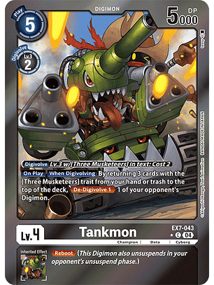 EX7-043 (Alternate Art) Tankmon