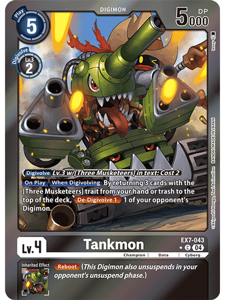 EX7-043 (Alternate Art) Tankmon 1