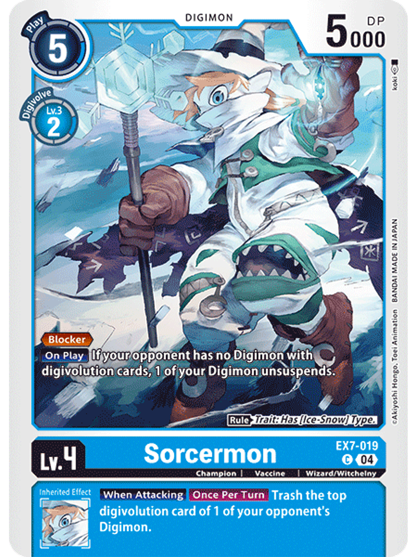 EX7-019 C Sorcermon 1