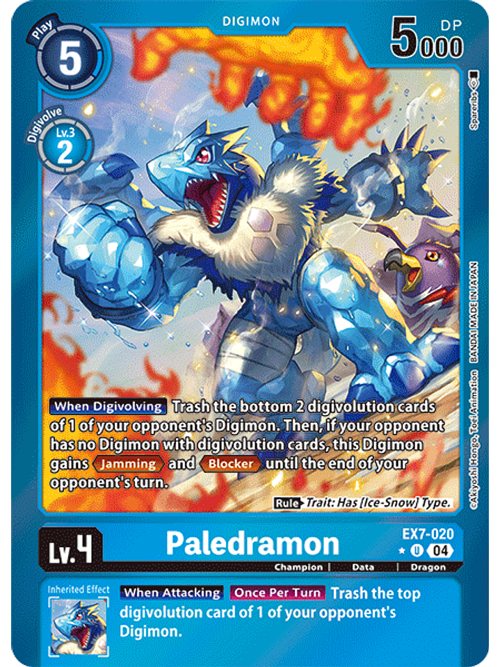 EX7-020 (Alternate Art) Paledramon 1