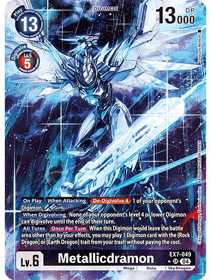 EX7-049 (Alternate Art) Metallicdramon