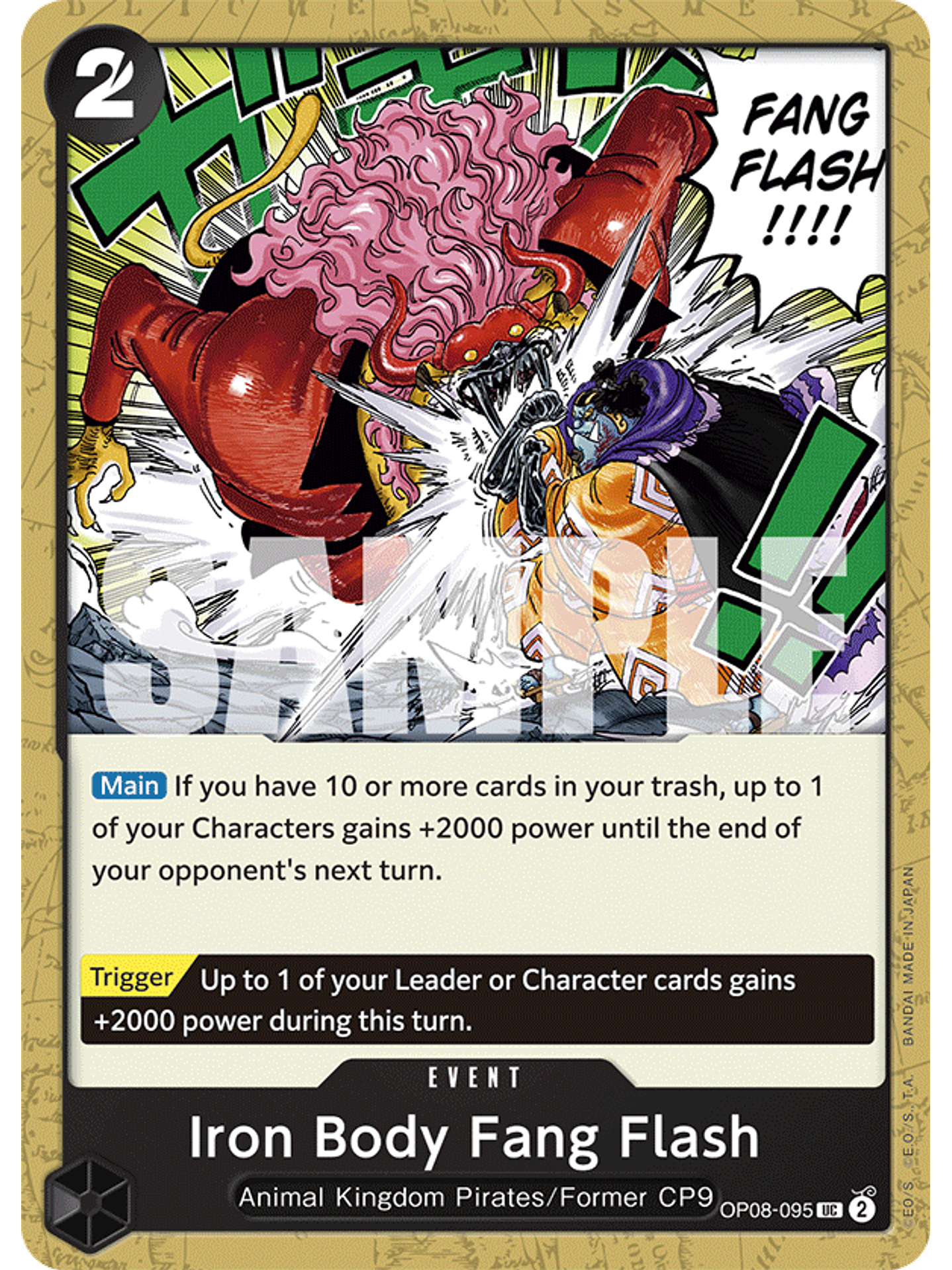 OP08-095 U Iron Body Fang Flash 1