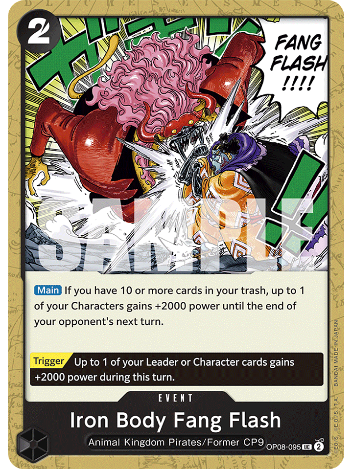 OP08-095 U Iron Body Fang Flash 1