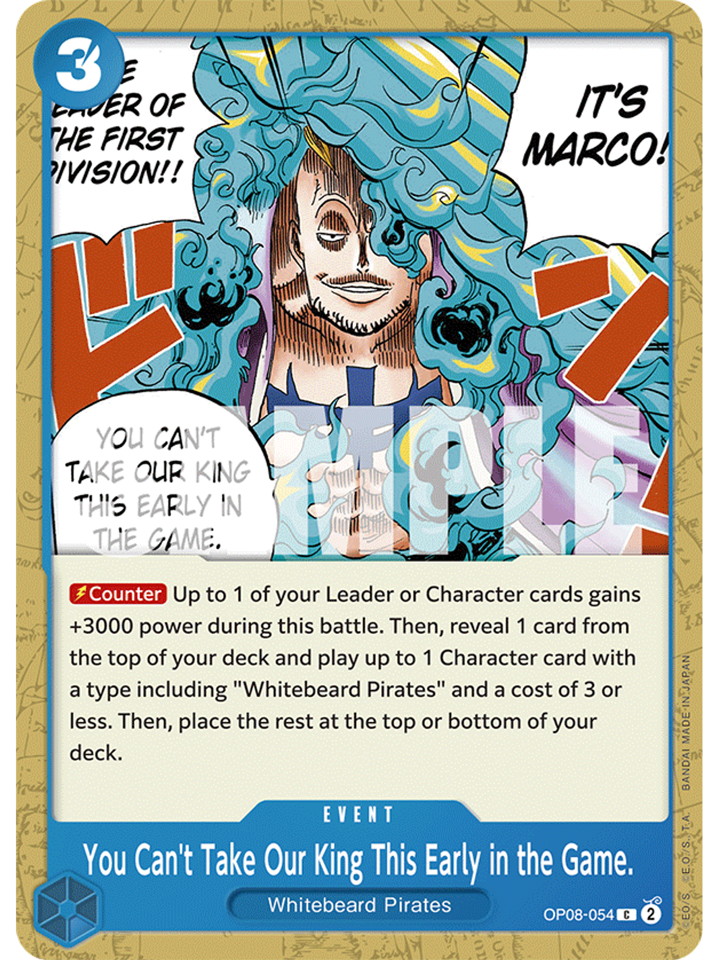 OP08-054 C You Can't Take Our King This Early in the Game. 1