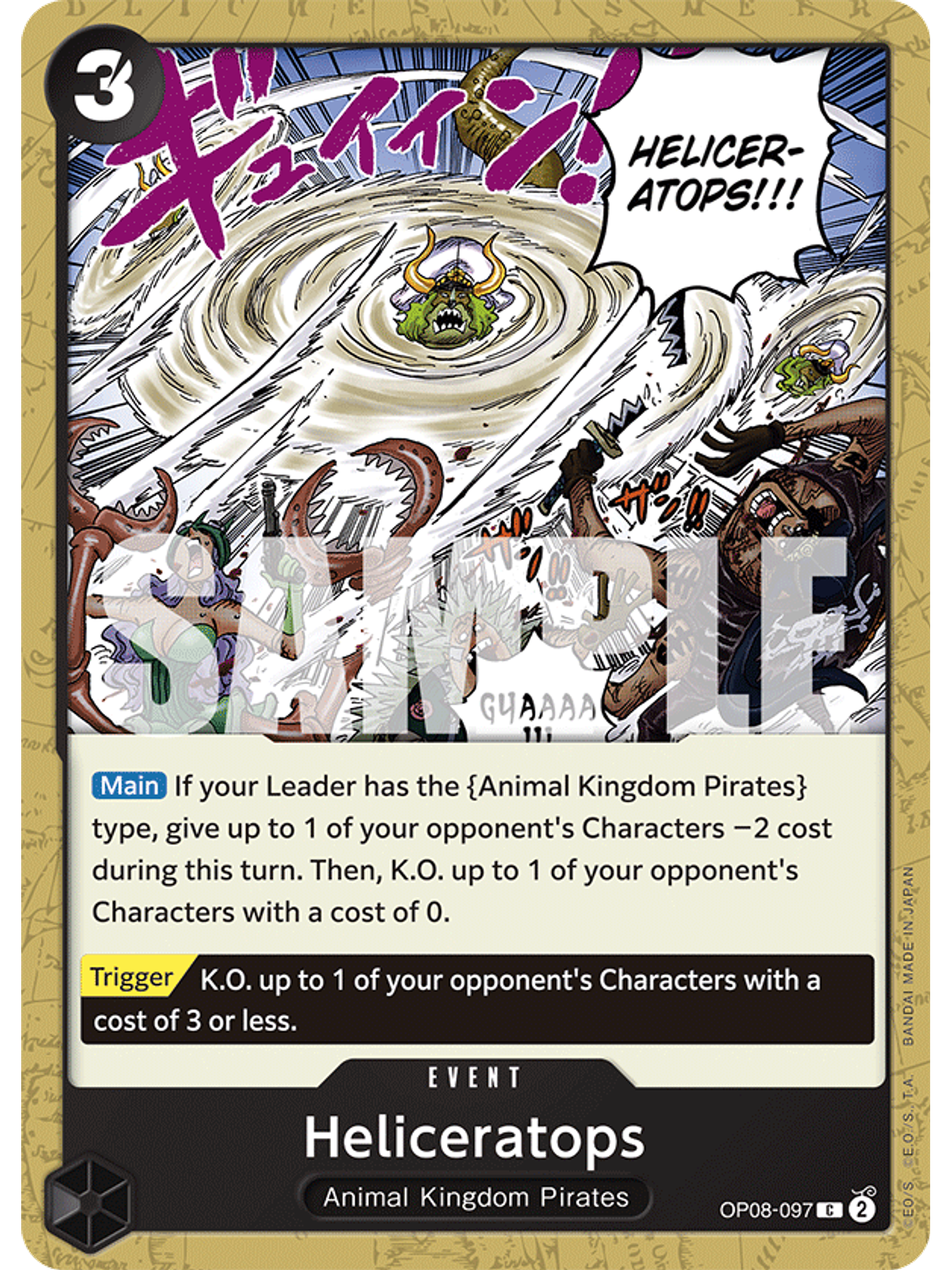 OP08-097 C Heliceratops 1