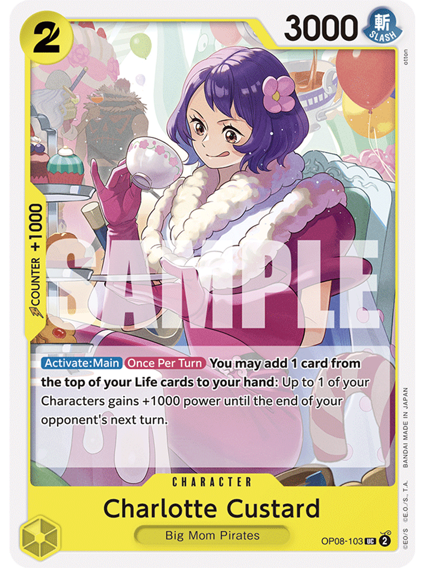 OP08-103 U Charlotte Custard 1