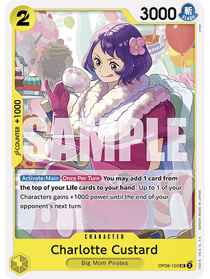 OP08-103 U Charlotte Custard
