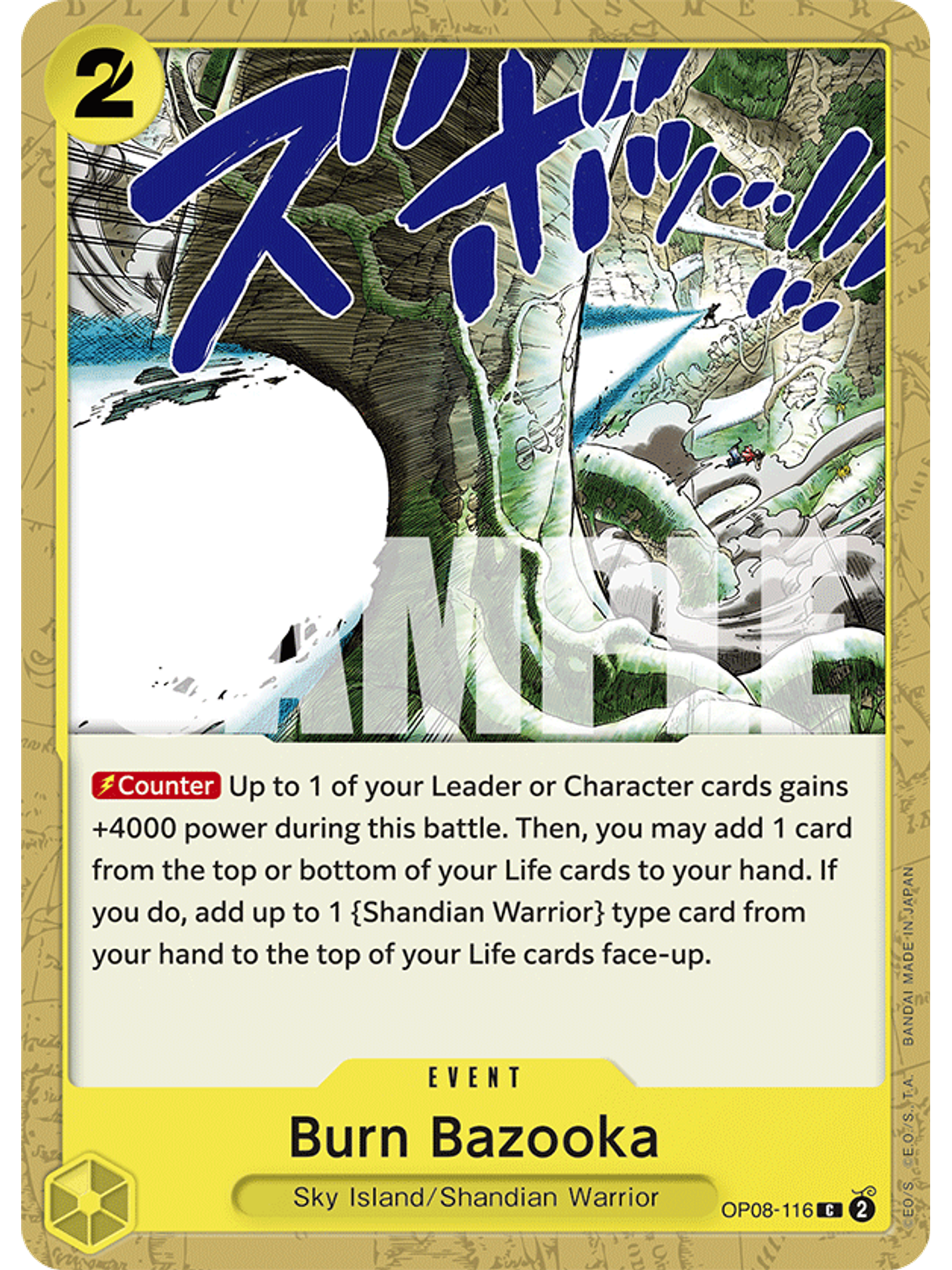 OP08-116 C Burn Bazooka 1