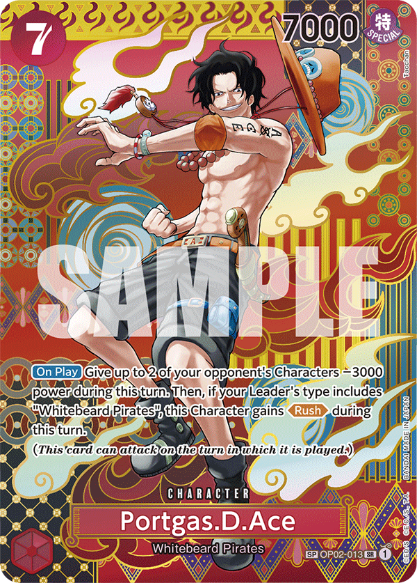 OP02-013 (Alternate Art) Portgas.D.Ace (SP)