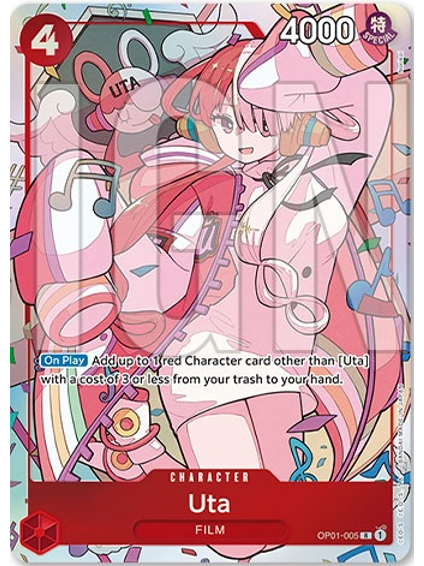 OP01-005 (Alternate Art) Uta 1