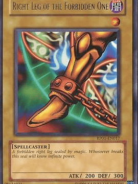 Right Leg of the Forbidden One - RP01-EN017 - Rare (Reprint)