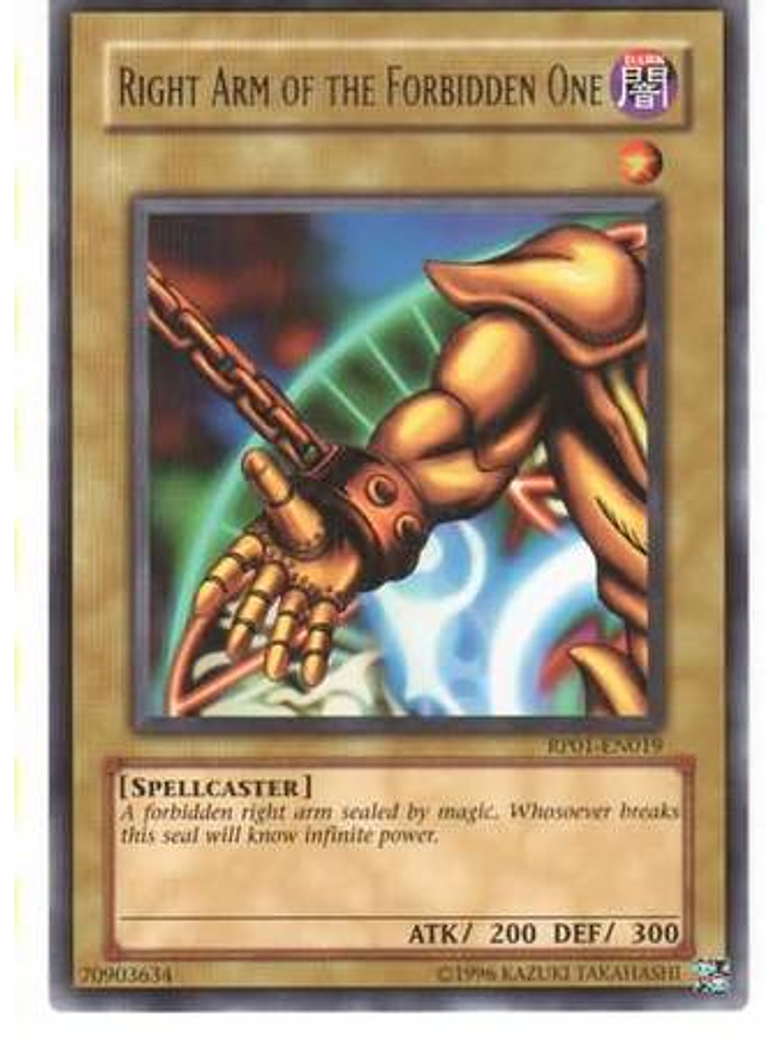 Right Arm of the Forbidden One - RP01-EN019 - Rare (Reprint) 1