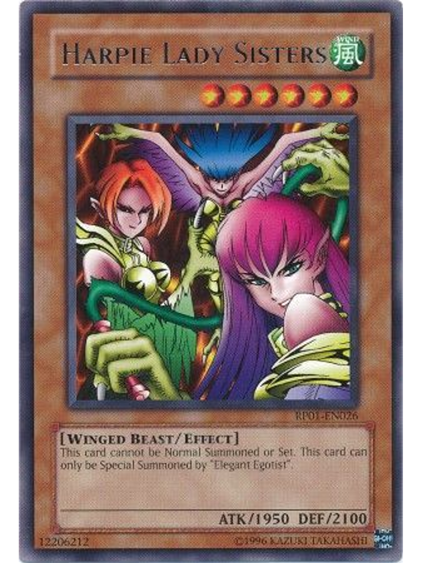 Harpie Lady Sisters - RP01-EN026 - Rare (Reprint) 1