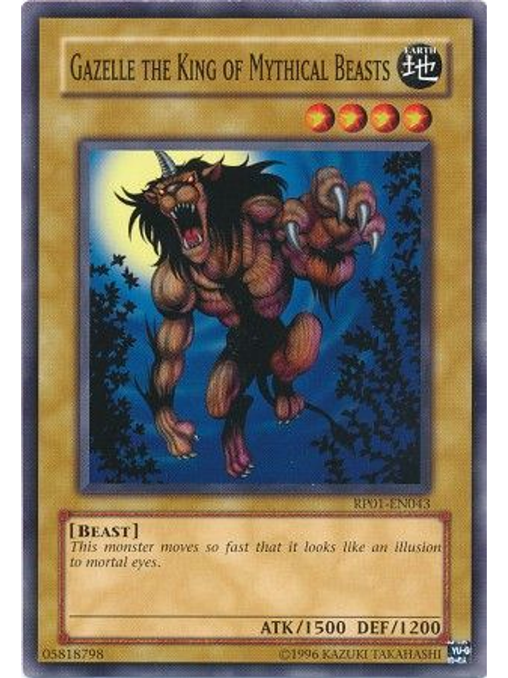 Gazelle the King of Mythical Beasts - RP01-EN043 - Common (Reprint) 1