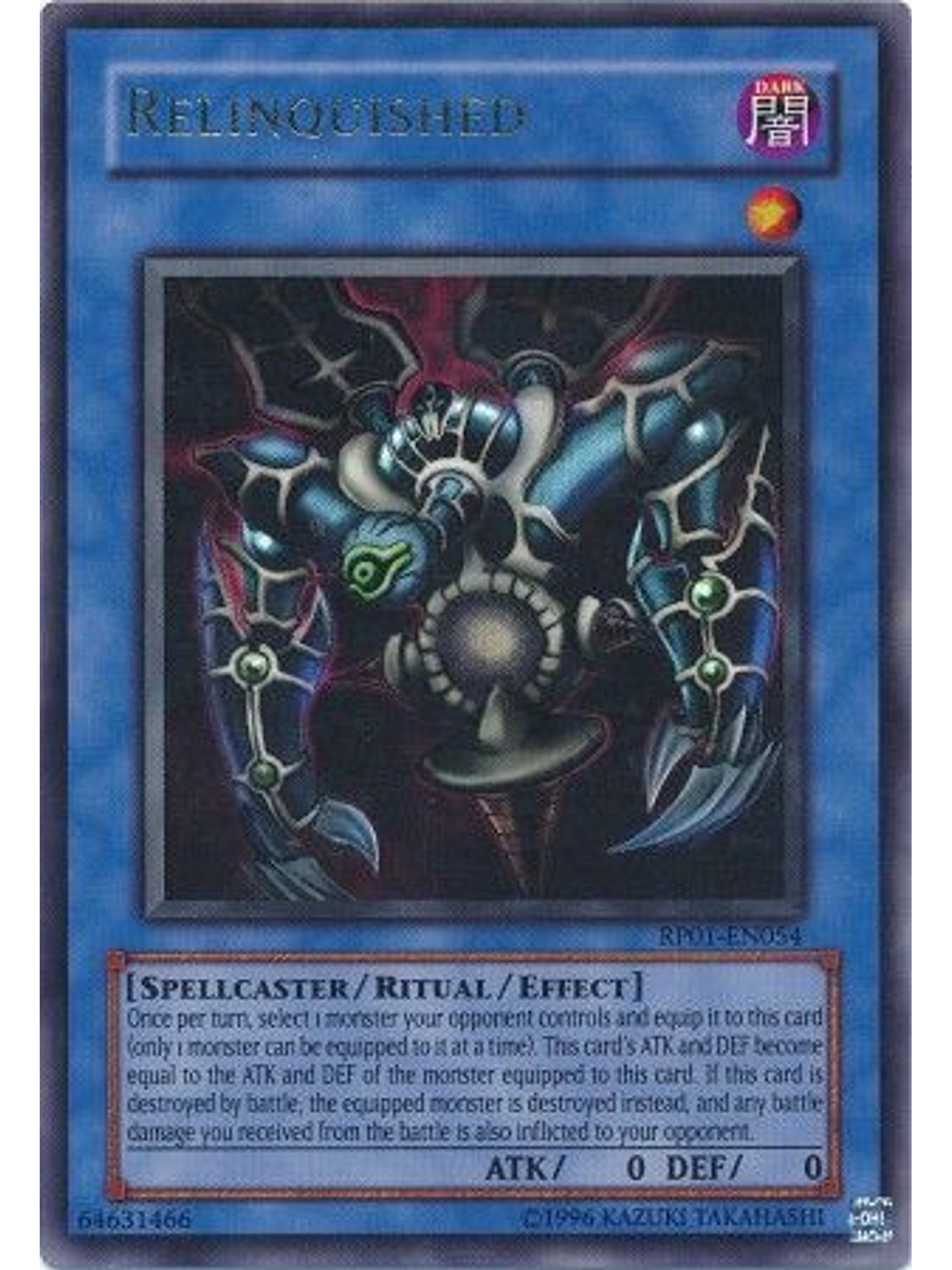 Relinquished - RP01-EN054 - Ultra Rare (Reprint) 1
