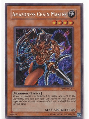 Amazoness Chain Master - RP01-EN097 - Secret Rare (Reprint)