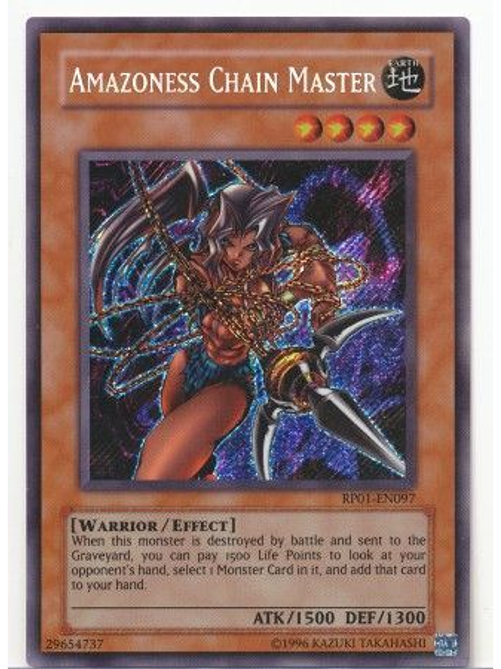 Amazoness Chain Master - RP01-EN097 - Secret Rare (Reprint) 1