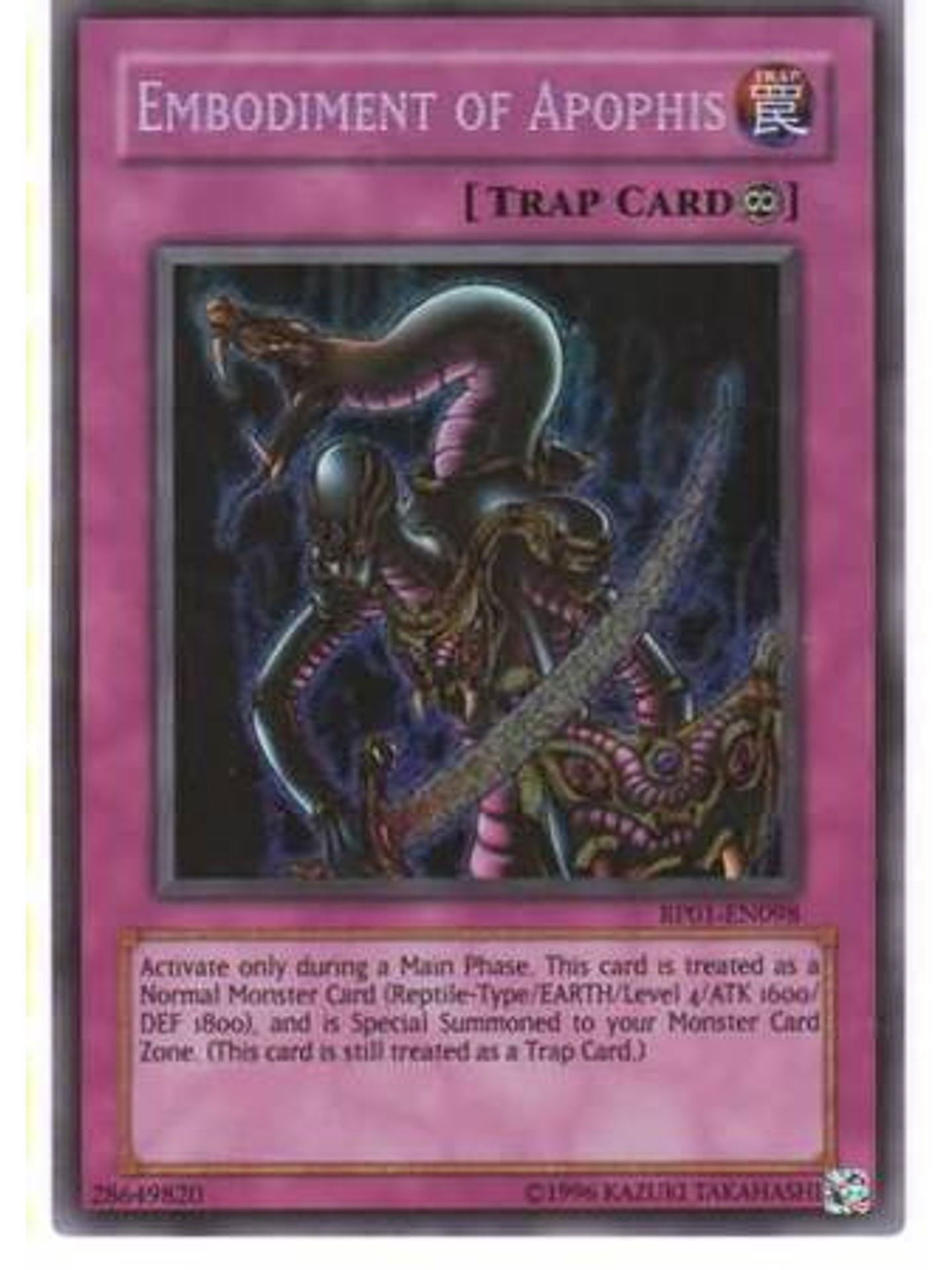 Embodiment of Apophis - RP01-EN098 - Secret Rare (Reprint) 1