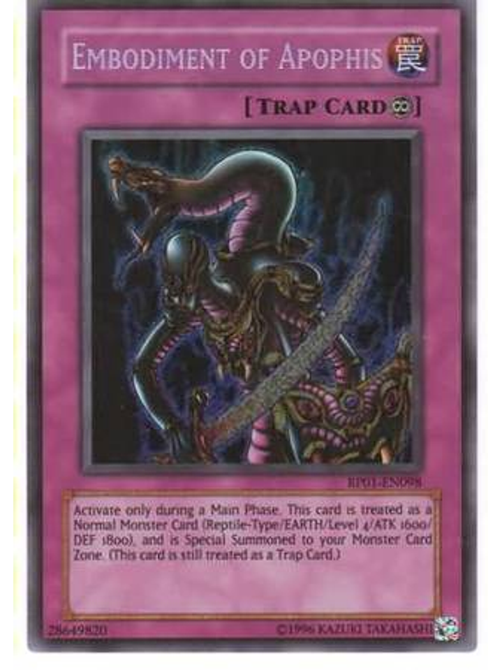 Embodiment of Apophis - RP01-EN098 - Secret Rare (Reprint) 1