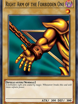 Right Arm of the Forbidden One - MP24-EN004 - Quarter Century Secret Rare 1st Edition