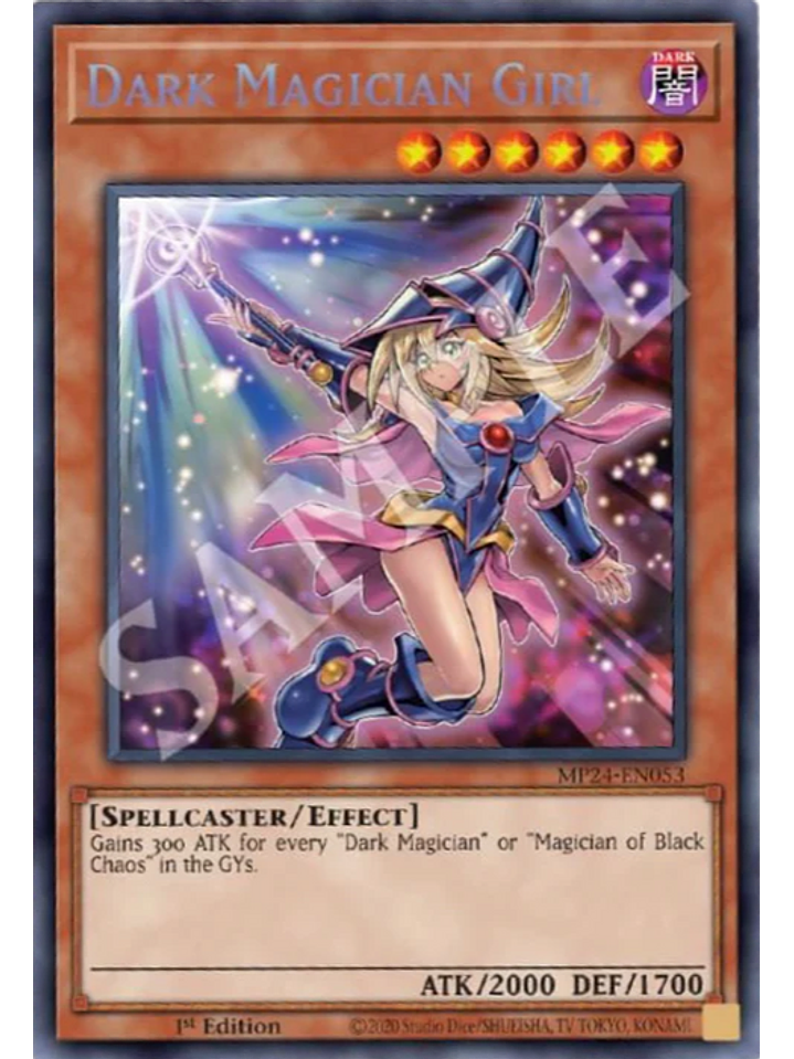 Dark Magician Girl (alternate art) - MP24-EN053 - Prismatic Secret Rare 1st Edition 1
