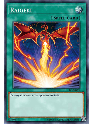 Raigeki (alternate art) - MP24-EN056 - Prismatic Secret Rare 1st Edition